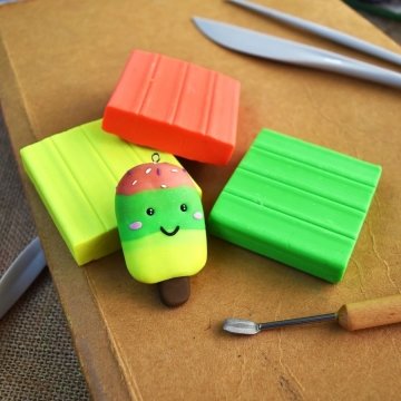 Nara Polimer Kil 55gr PM51 Neon Orange