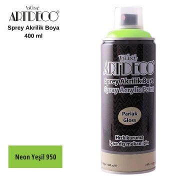 Artdeco Akrilik Sprey Boya 400ml 950 Neon Yeşil