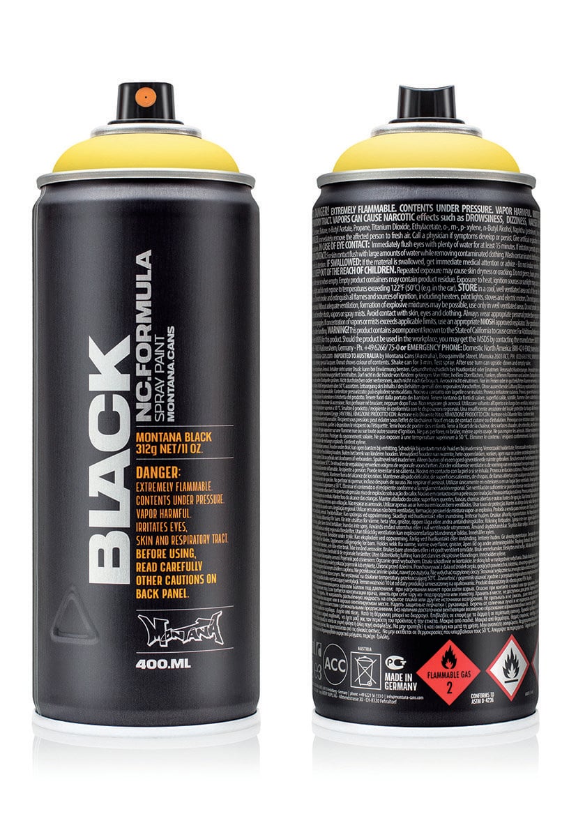 Montana Black 400ml BLK1010 Easter Yellow