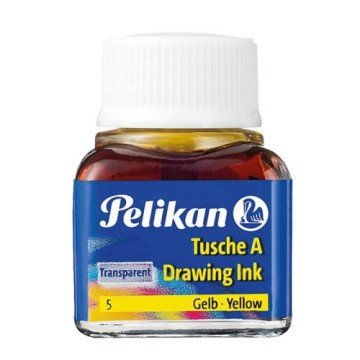 Pelikan 523 Drawing Ink Çini Çizim Mürekkebi 10ml Transparent No 05 Yellow