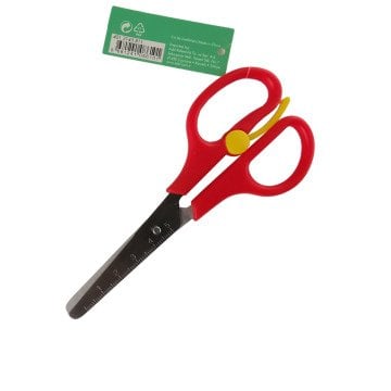 Adel Cetvelli Yaylı Makas Yuvarlak uç