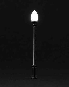 Eshel Maket Metal Mum Sokak Lambası 1/75 2li
