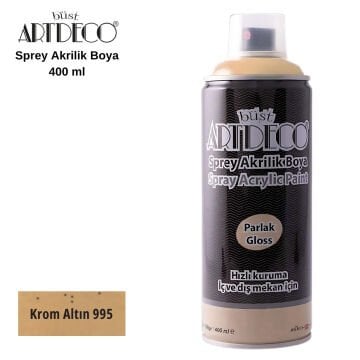 Artdeco Akrilik Sprey Boya 400ml 995 Krom Altın