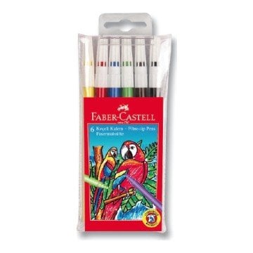 Faber Castell Keçeli Kalem 6 Lı Poşet