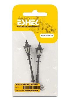 Eshel Maket Romalı Sokak Lambası 1/75-1/100 2li