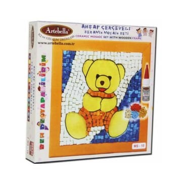 Artebella Seramik Mozaik Seti 20x20cm Sevimli Ayıcık