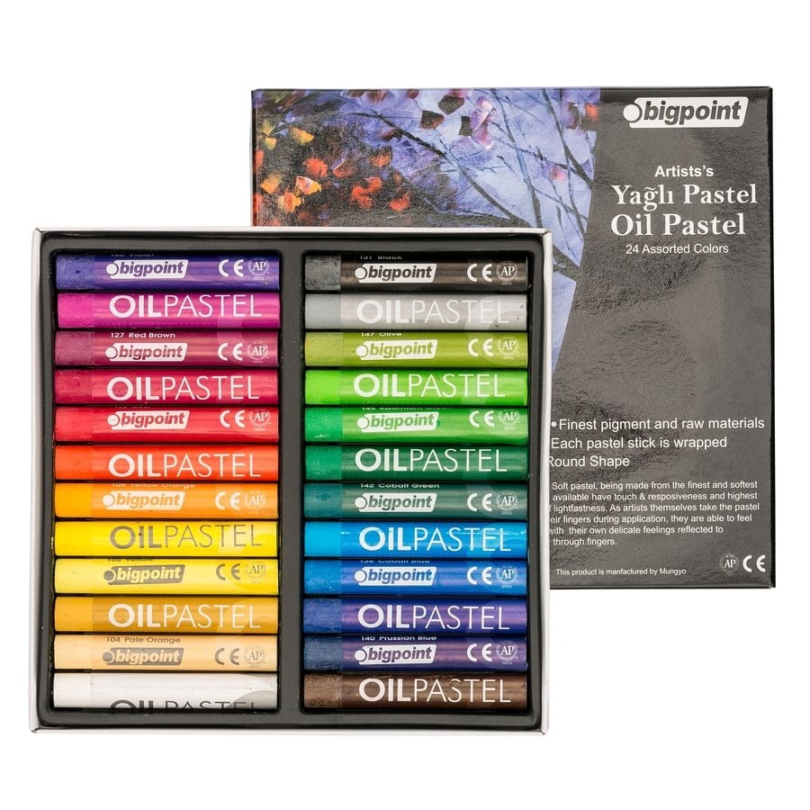 Bigpoint Yağlı Pastel Boya 24 Renk Set