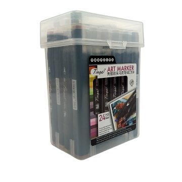Tinge Art Marker Plastik Çantalı Seti 24lü MS 818
