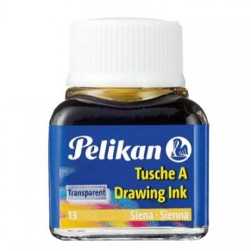Pelikan 523 Drawing Ink Çini Çizim Mürekkebi 10ml Transparent No 13 Sienna