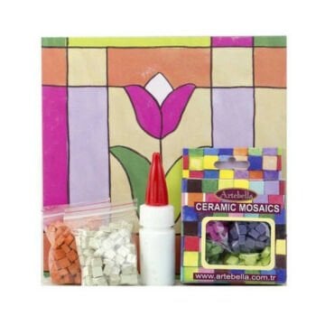 Artebella Seramik Mozaik Seti 20x20cm Minik Lale