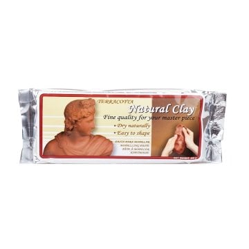 Kiddy Clay Hava ile Kuruyan Doğal Kil 500gr Terracotta Toprak