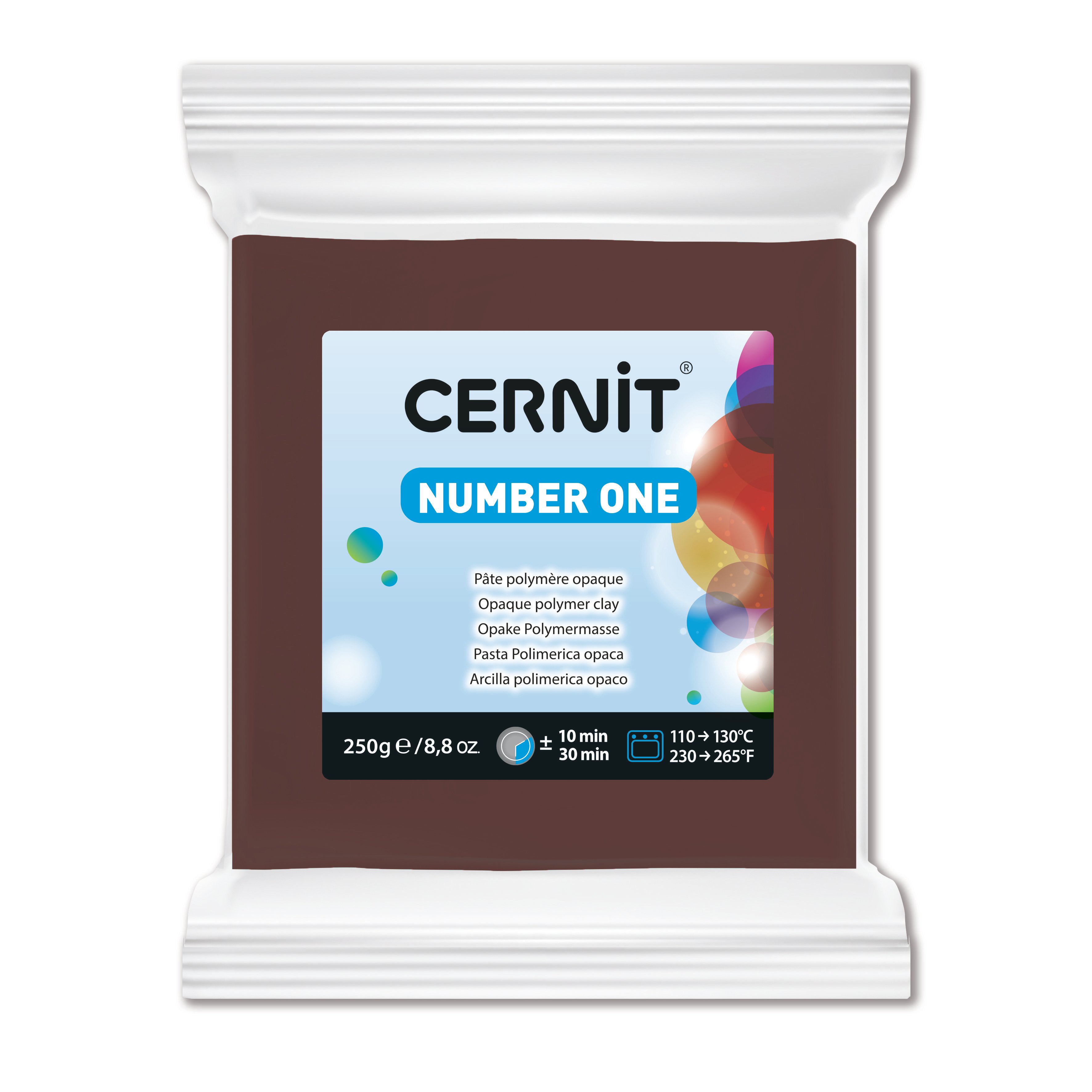 Cernit Number One Polimer Kil 250gr 800 Brown