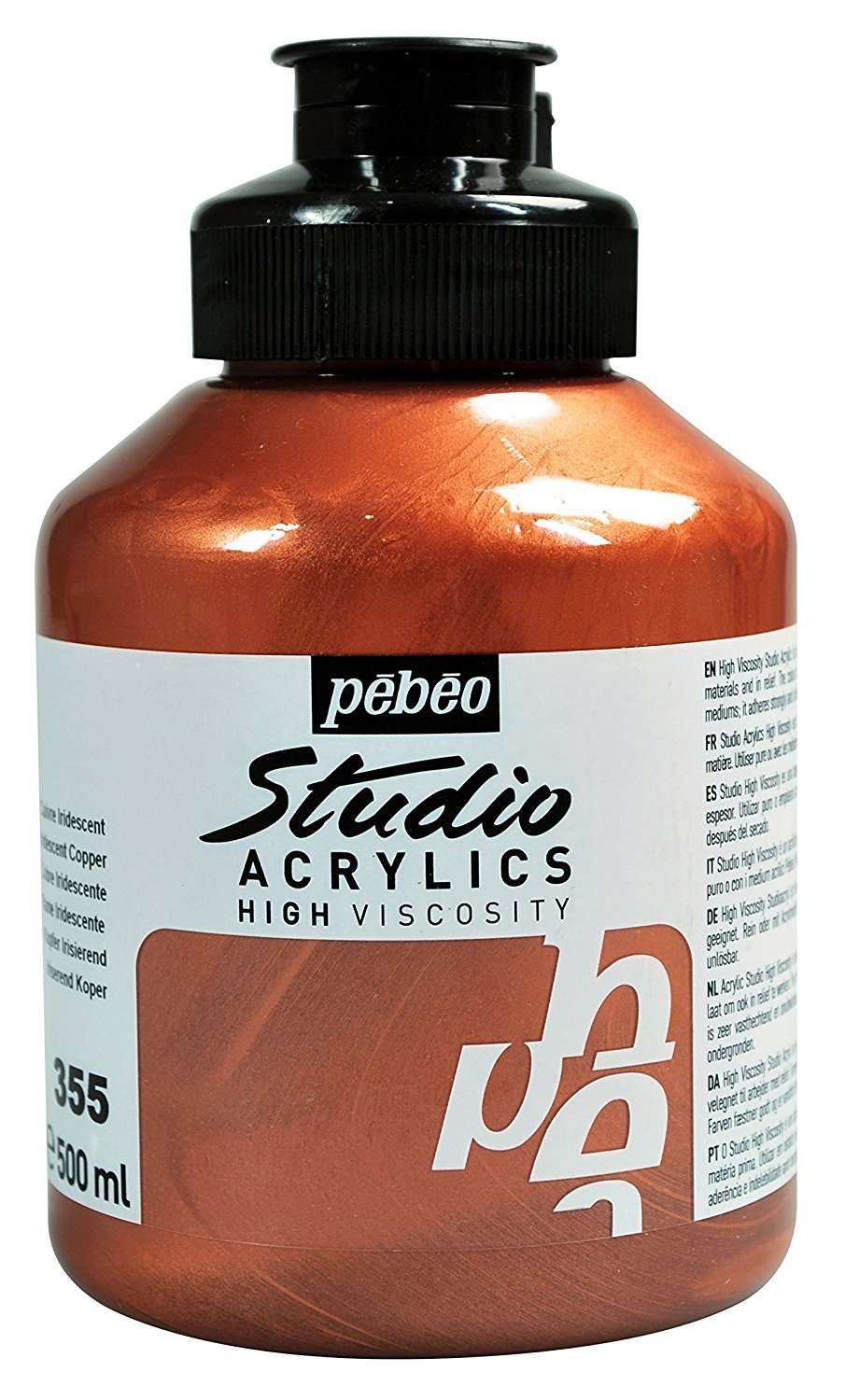 Pebeo Studio Akrilik Boya 500ml 355 Iridescent Copper