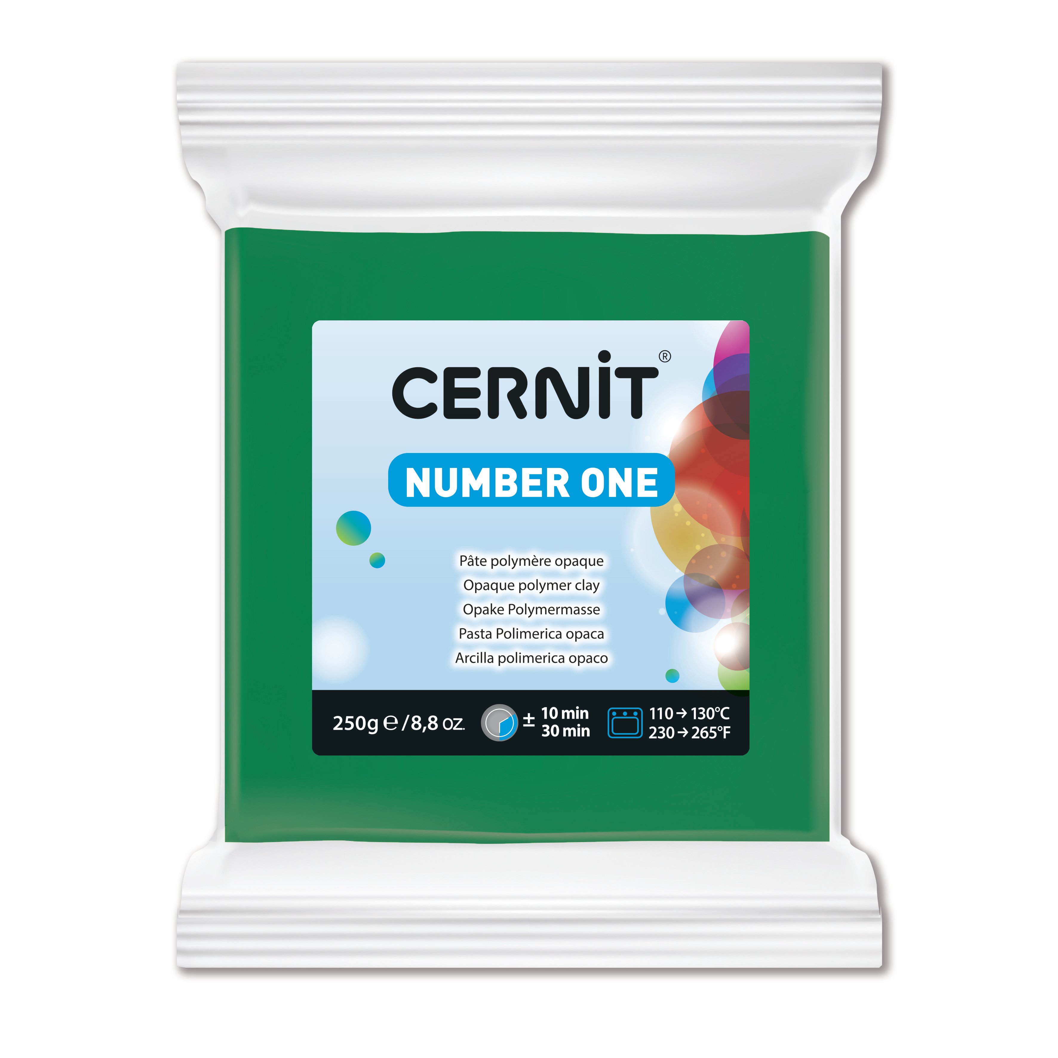 Cernit Number One Polimer Kil 250gr 600 Green