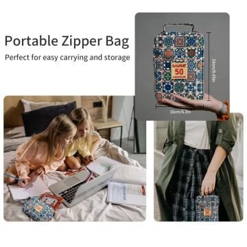 Kalour Kuru Boya Kalem Seti Bez Çantalı 50li