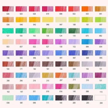 Kalour Kuru Boya Kalem Seti Bez Çantalı 72li