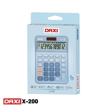 Daxi Hesap Makinesi Turquoise Edition 12 Hane X-200