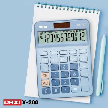Daxi Hesap Makinesi Turquoise Edition 12 Hane X-200