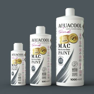 Aquacool Multi Akrilik Boya 150ml 873 Kayrak Gri