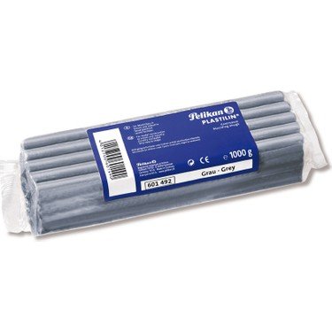Pelikan Plastilin Kil Hamur Kalıplama 1kg Gri