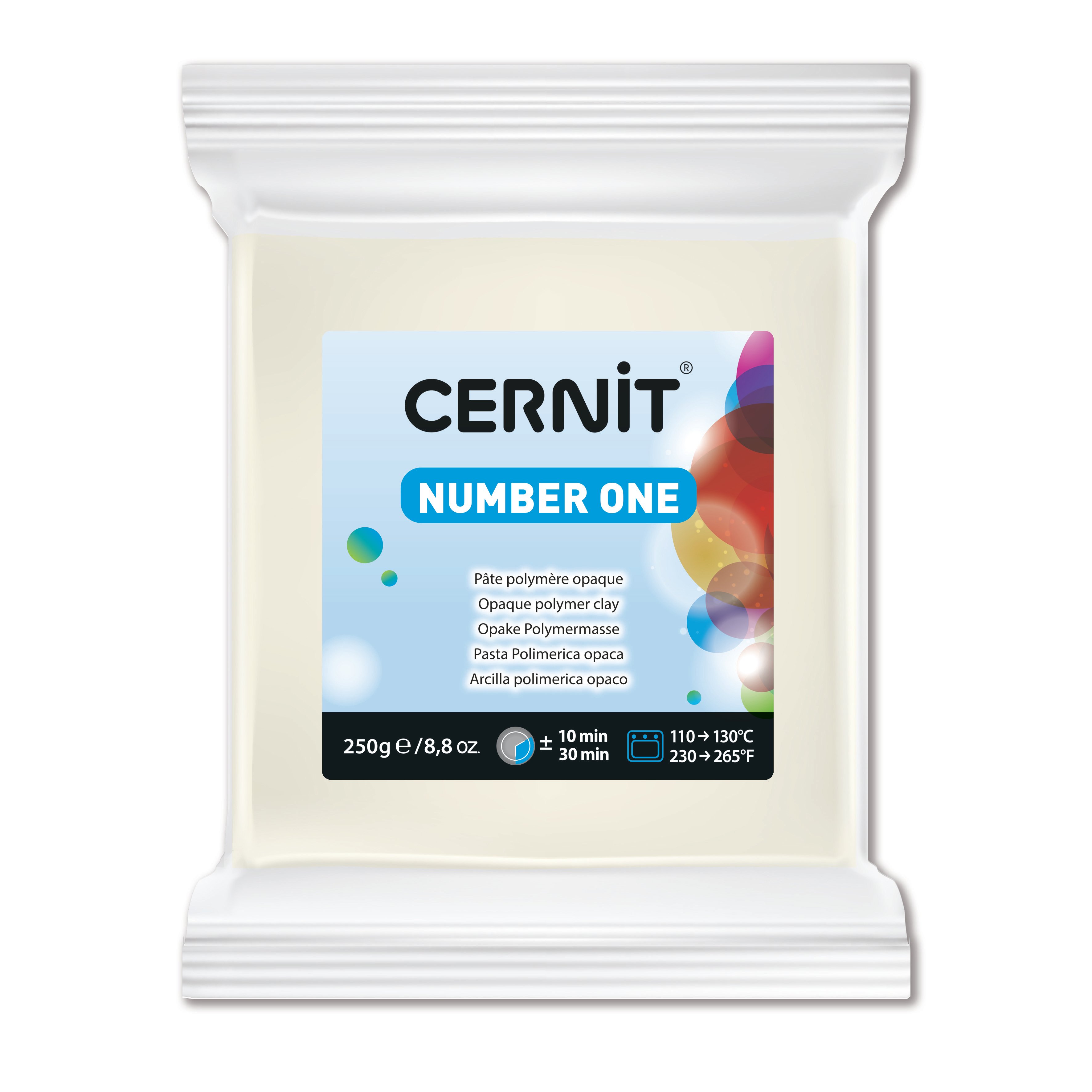 Cernit Number One Polimer Kil 250gr 027 White Opaque