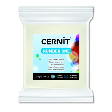 Cernit Number One Polimer Kil 250gr 027 White Opaque