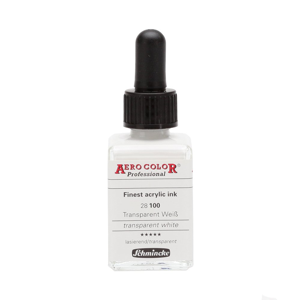 Schmincke Aero Color Airbrush Akrilik Mürekkep 28ml 100 Transparent White