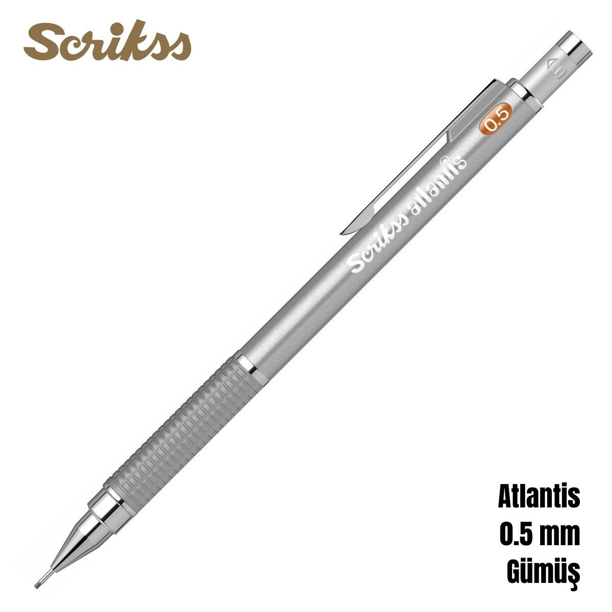 Scrikss Versatil Kalem Atlantis 0.5mm Gümüş