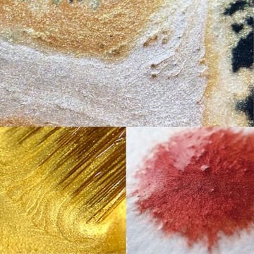 Zig Kuretake Gansai Tambi 24 Renk Tablet Sulu Boya Metalik