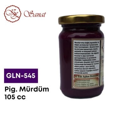 Koza Sanat Geleneksel Ebru Boyası 105cc GLN-545 Pigment Mürdüm