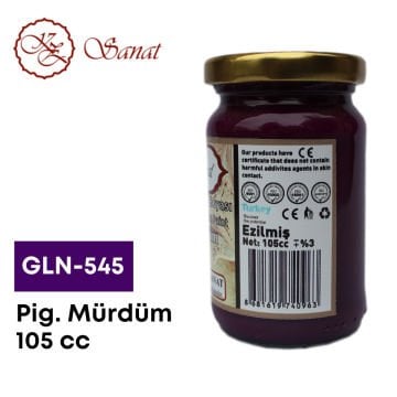 Koza Sanat Geleneksel Ebru Boyası 105cc GLN-545 Pigment Mürdüm