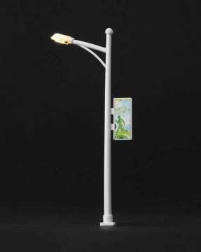 Eshel Maket Elektrikli Reklam Tabelalı Yol Lambası 1/50 2li