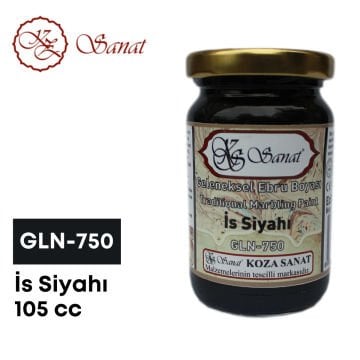 Koza Sanat Geleneksel Ebru Boyası 105cc GLN-750 İs Siyahı
