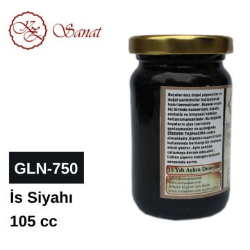 Koza Sanat Geleneksel Ebru Boyası 105cc GLN-750 İs Siyahı