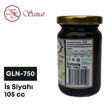 Koza Sanat Geleneksel Ebru Boyası 105cc GLN-750 İs Siyahı