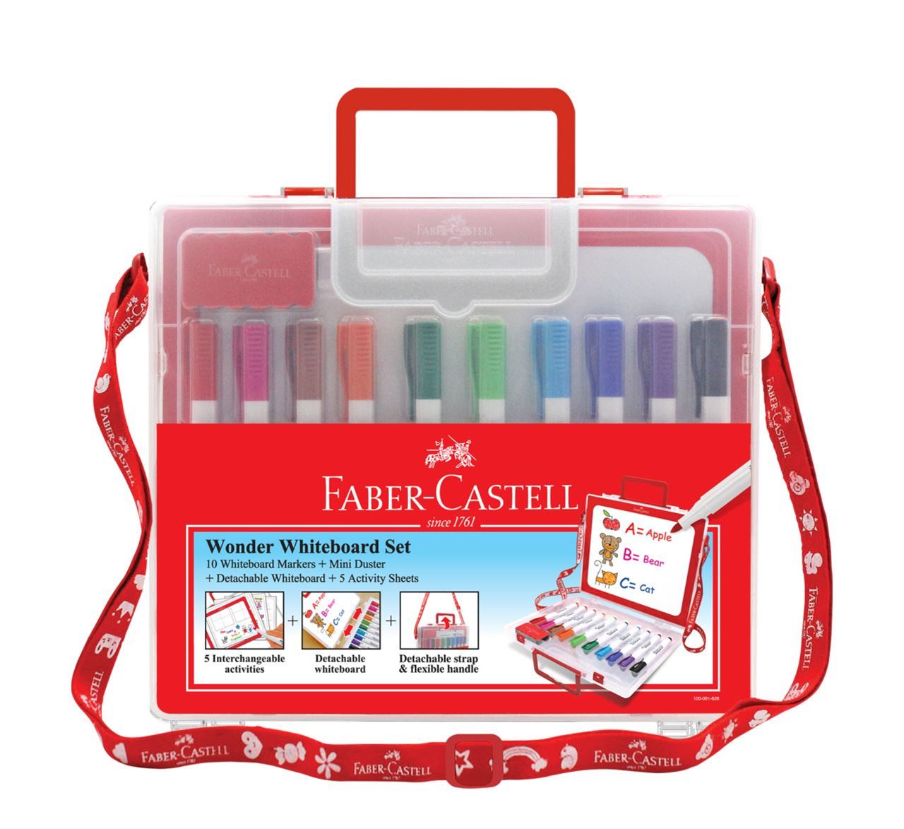 Faber Castell Çantalı Beyaz Tahta Kalemi 10 Renk