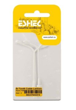 Eshel Maket İki Taraflı Cadde Lambası 1/100 2li
