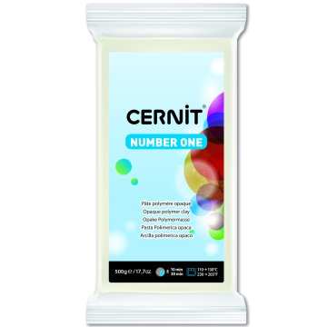 Cernit Number One Polimer Kil 500gr 027 White Opaque