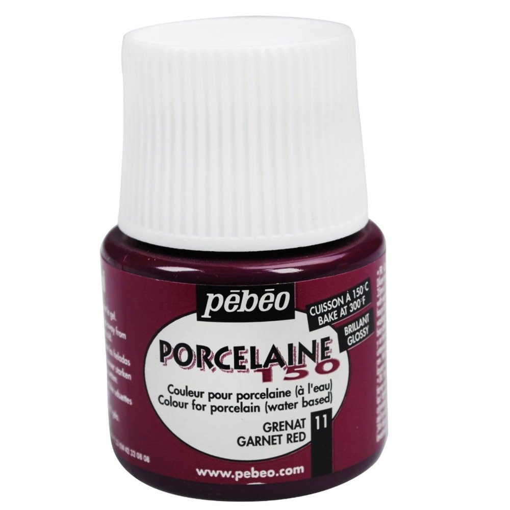 Pebeo Porcelaine 150 Porselen Boyası 11 Garnet Red