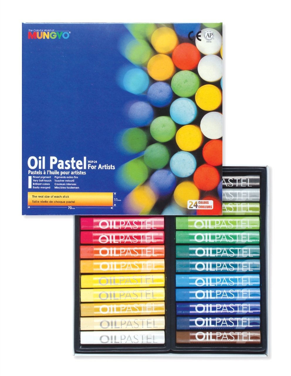 Mungyo Yağlı Pastel 24 Renk Set