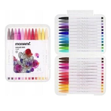 Monami Plus Pen 3000 Kalem Seti 24 Renk
