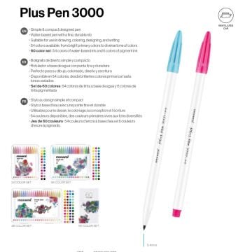 Monami Plus Pen 3000 Kalem Seti 24 Renk