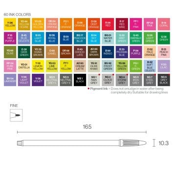 Monami Plus Pen 3000 Kalem Seti 24 Renk