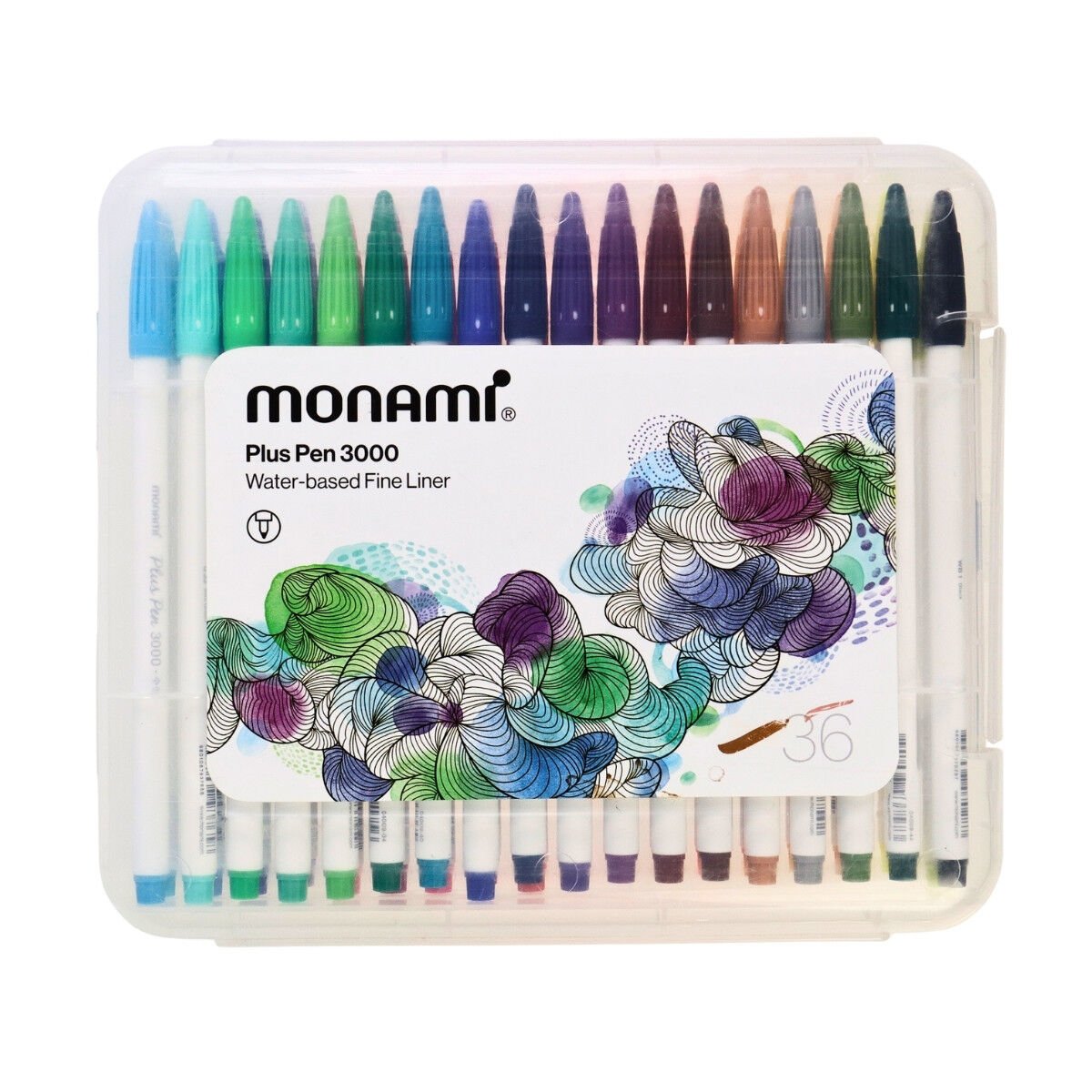 Monami Plus Pen 3000 Kalem Seti 36 Renk