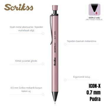 Scrikss Versatil Kalem Icon-X 0.7mm Pudra