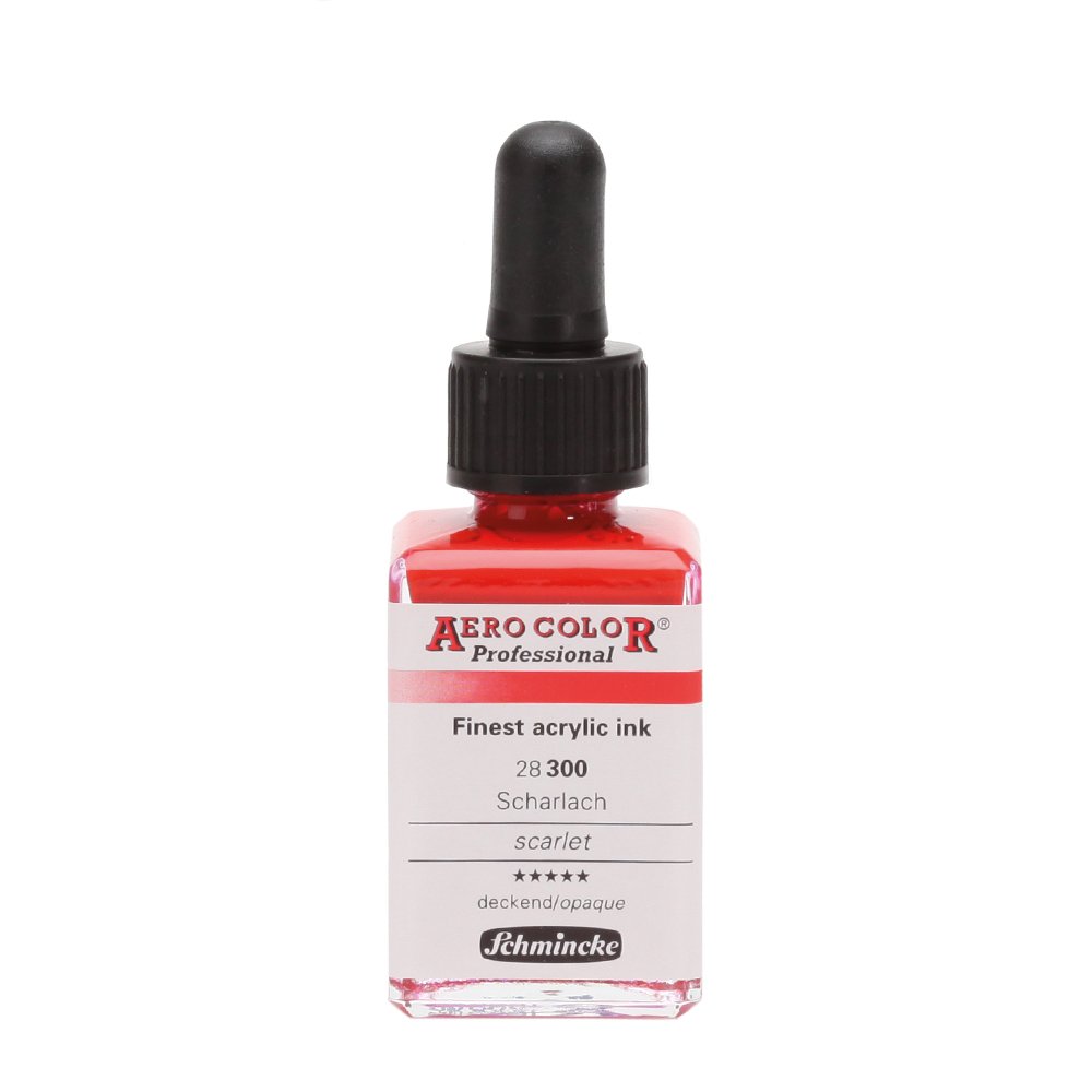 Schmincke Aero Color Airbrush Akrilik Mürekkep 28ml 300 Scarlet