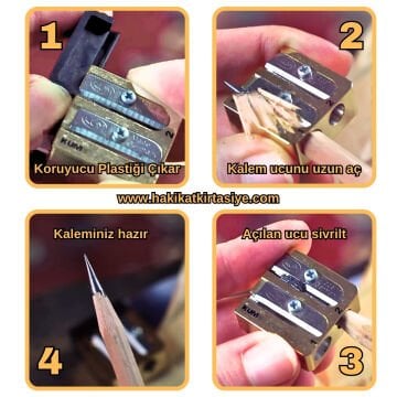 Kum Meisterwerk Çift Gözlü Kalemtraş Kılıflı