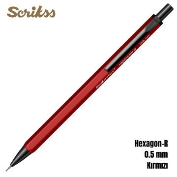 Scrikss Versatil Kalem Hexagon-R 0.5mm Kırmızı