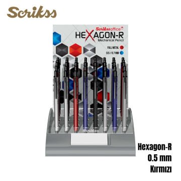 Scrikss Versatil Kalem Hexagon-R 0.5mm Kırmızı