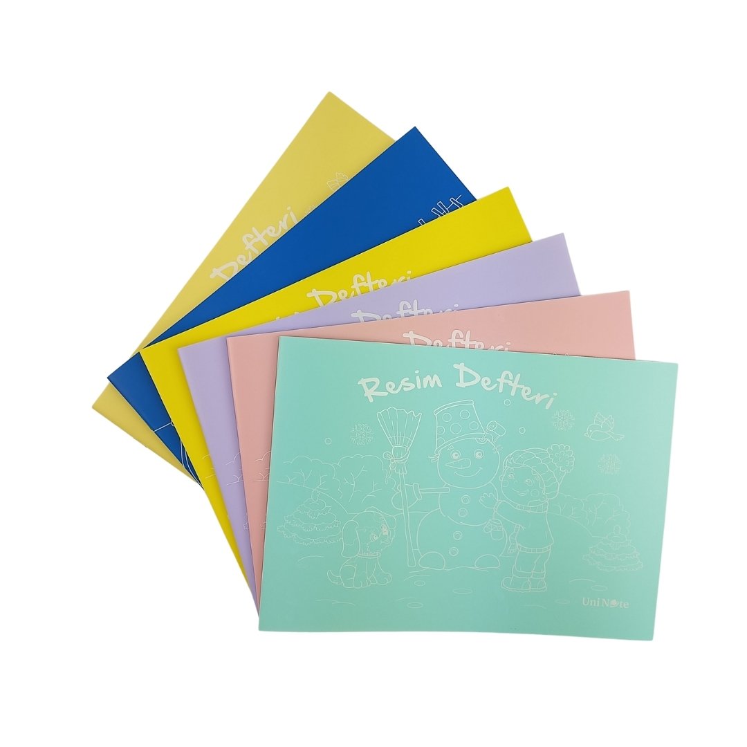 Çınar Uni Note PP Kapak Spiralli Resim Defteri 21x30cm 30yp Perforajlı